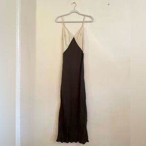 DISSH Black and White Two Tone Midi Dress Size 4